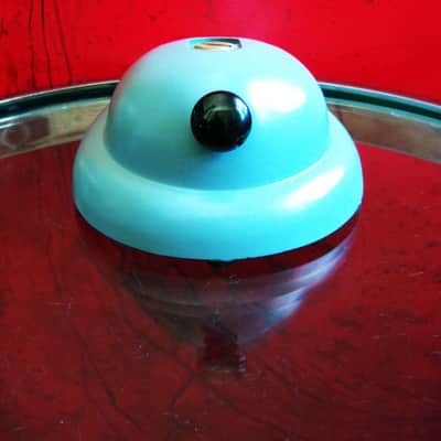 Vintage 1950's Shure Brothers S36 microphone desk stand blue 55 55S 737A 708A # 7 image 1