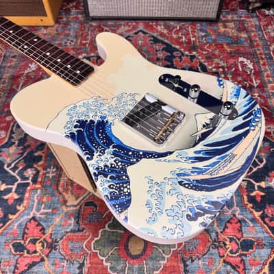 2024 Fender Art Canvas Esquire Hokusai "The Great Wave" MIJ image 14