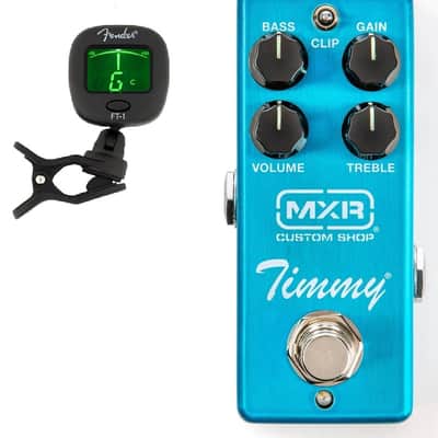 MXR CSP027 TIMMY OVERDRIVE MINI CUSTOM SHOP EFFECTS PEDAL GRITTY TEXTURED TONES (FREE FENDER TUNER) image 1