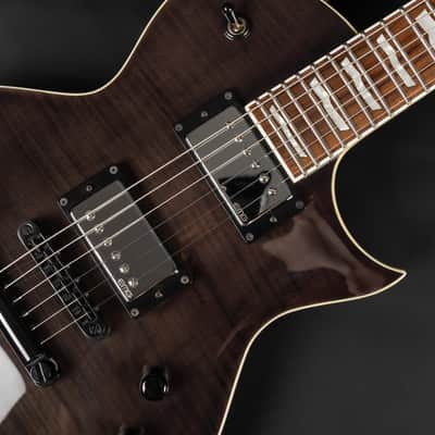 2013 ESP E-II Eclipse FM - STBLK See Thru Black | Japan Flamed Top Singlecut EMG Hot 70 Pickups 24 Extra Jumbo Frets 3.75kg | OHSC image 18