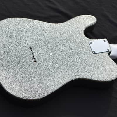Video! Telecaster HS Metallic Silver Flake Dimarzio Tone Zone & Twang King image 10