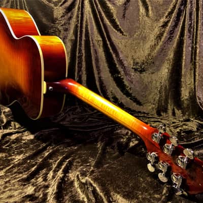 1988 Guild Acoustic Guild GF30sbx Vintage Gruhn/Walker Sunburst Flame Maple Archback Acoustic image 7