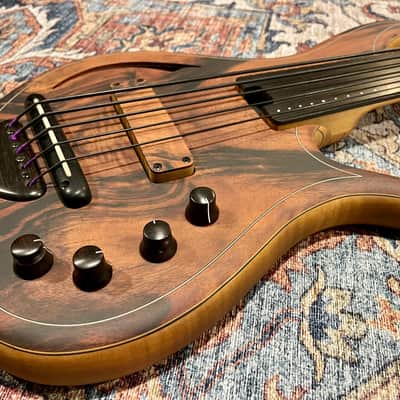 F Bass AC5-Classic Fretless Amara Ebony Top 2024 image 6