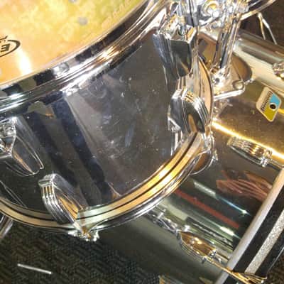 Ludwig Chrome Over Wood 1980s Chrome image 4