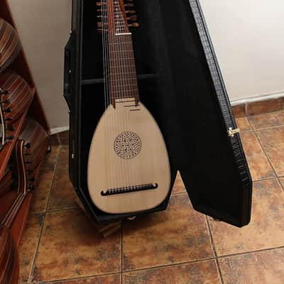 Handmade 14 Course Renaissance Lute Baroque Archlute - Mahogany and Rosewood Material + Hardcase image 8