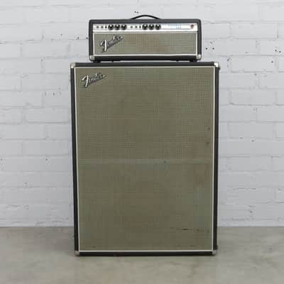 1968 Fender Bassman Amp Head & 2x12 Speaker Cabinet Guitar Bass Cab #40104 image 2