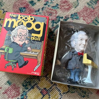 Bob Moog Doll action Figure with Minimoog Model D Unopened w/ Box Very Rare image 1