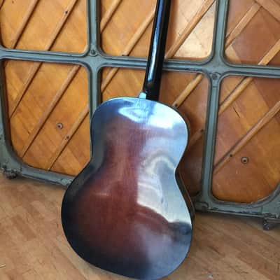Egmond Antoria 1960s Jazz Archtop Antique Natural Acoustic Guitar image 4