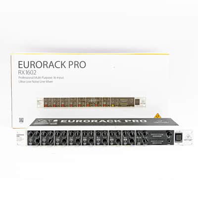 Behringer Eurorack Pro RX1602 16-Input Line Mixer | Reverb