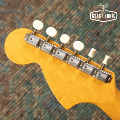 2006 Fender '69 Mustang Matching Headstock MG69 Japan CIJ Old Lake Placid Blue image 17
