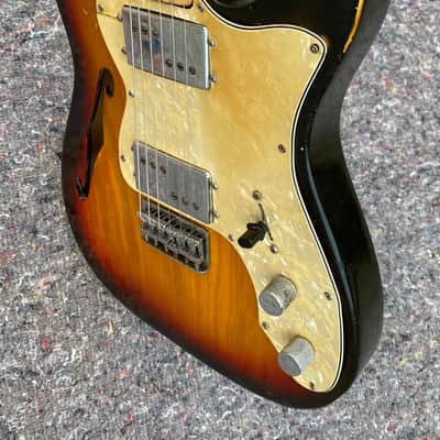 Fender Telecaster Thinline 1972 - Sunburst - Maple fingerboard image 6