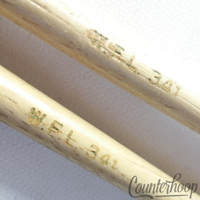 Ludwig WFL#341 Marching Bass Drum Mallets Wood Handles Felt Head Vintage 50s USA image 2