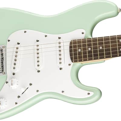 SQUIER - FSR Mini Stratocaster  Laurel Fingerboard  White Pickguard  Surf Green - 0370121557 image 4
