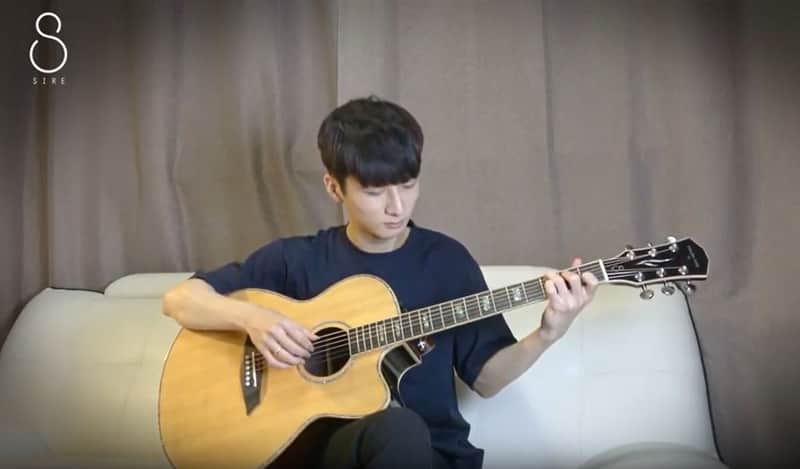 Sire A7 Sungha Jung series Natural All Solid Spruce & Rosewood Grand Auditorium guitar (high gloss) image 1