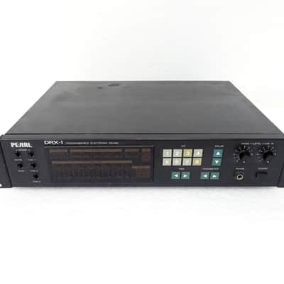 Pearl DRUM-X Vintage Analog Drum Synthesizer Module w/ 3 x DRX-1 Pads RARE MIJ image 2