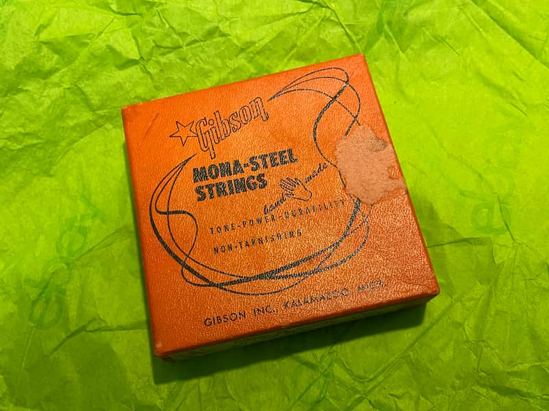 NOS vintage 1950's MONA-STEEL Gibson string box (third strings) ELECTRAHARP Hawaiian guitar case candy image 1