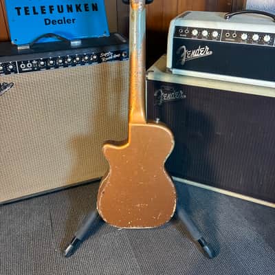 Harmony H44 Stratotone Electric Guitar w/Case -  Copper Bronze Finish (1950's) image 5