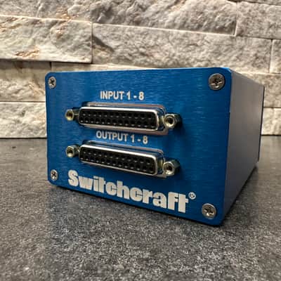 Switchcraft StudioPatch Series 1625 Modular 16-Point TT-DB25 Patchbay 2010s - Blue image 2