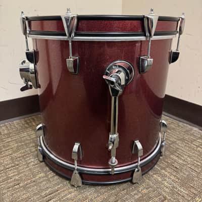 Ludwig Questlove Breakbeats Bass Kick Drum 16x14" Wine Red Sparkle image 8