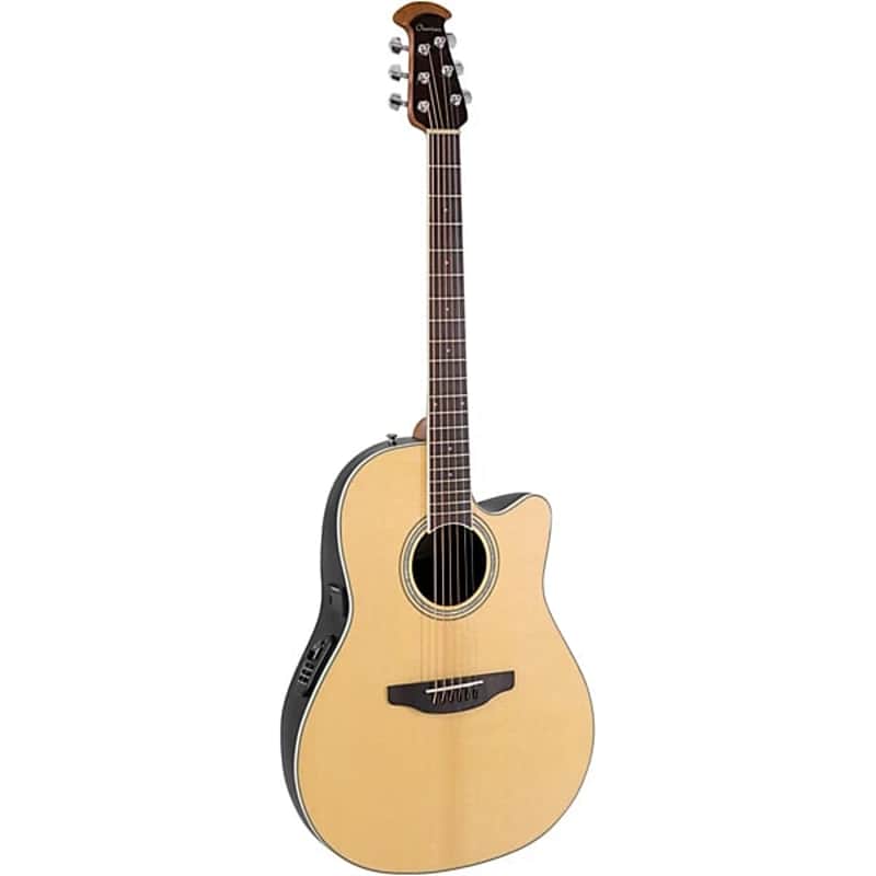 Ovation CS24 Celebrity Series Traditional Mid-Depth Acoustic-Electric Guitar - Natural