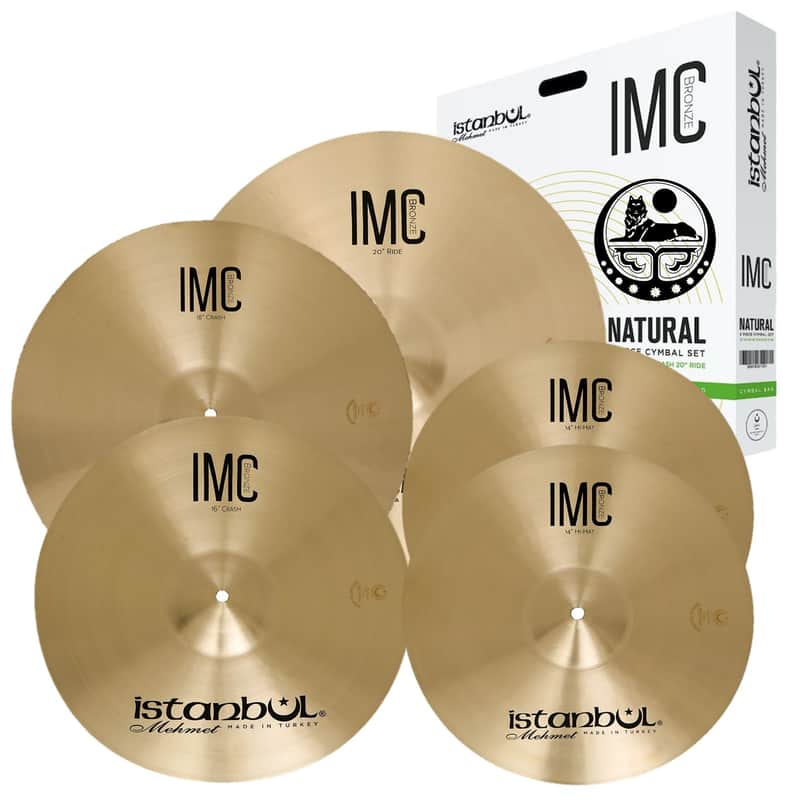 Istanbul Mehmet IMC Natural 4Pcs Cymbal Pack Box Set image 1