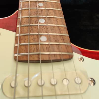 Fender Limited Edition Aerodyne Classic Stratocaster with Flame Maple Top with brand-new hard case. image 4