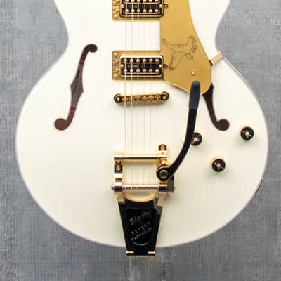 Gretsch Falcon Center Block LTD with String-Thru Bigsby and Gold Hardware Vintage White image 1
