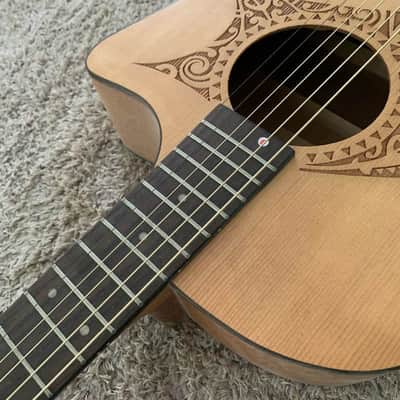 40 Inch Folk Acoustic Guitar, Red Pine Top Body, Mahogany Neck, Rosewood Fingerboard image 15