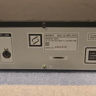 Sony MDS-JE470 minidisc player recorder deck Late 1990s - Black image 13