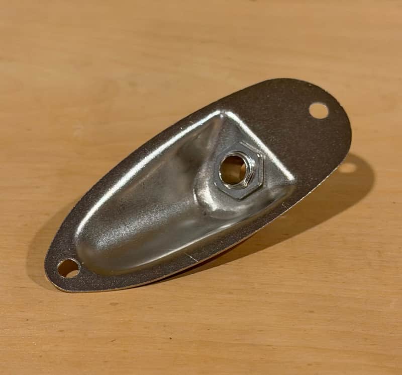 Stratocaster Input Jack - Matte Chrome image 1