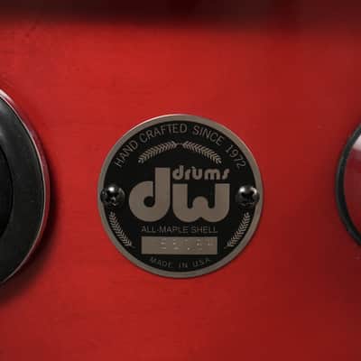 DW 5.5x10" Pre-Collector's Series Snare Drum - Red Lacquer - Carl Allen image 2