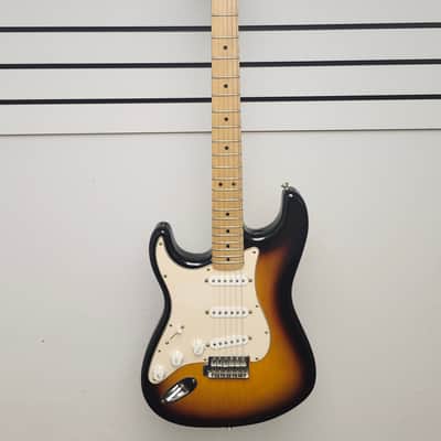 2006 Fender Stratocaster Standard Electric Guitar- Left Handed, Sunburst, Made in Mexico image 1