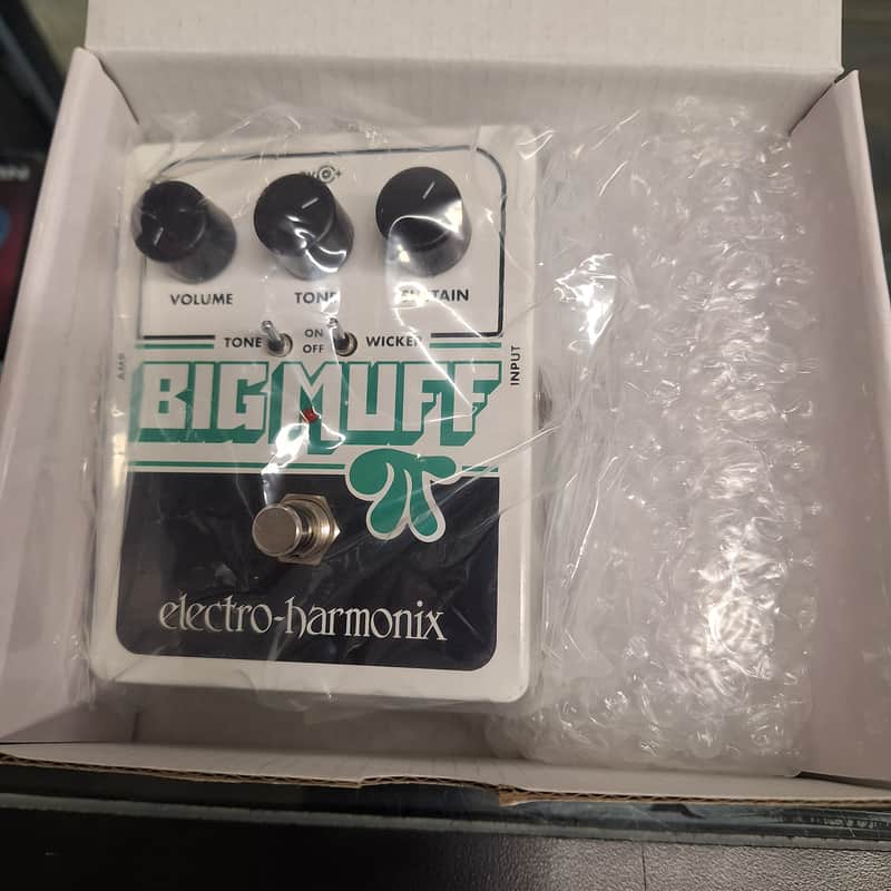 Electro-Harmonix Big Muff Pi with Tone Wicker Distortion / Sustainer 2008 - Present - White / Black / Green image 1