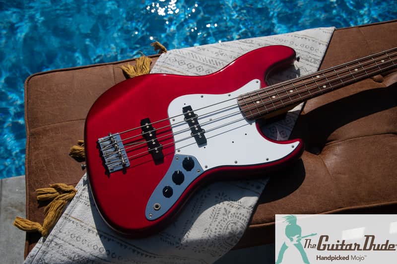 2016 Fender Japan - Classic 60's Jazz Bass Reissue - Candy Apple Red Finish - JB-62 - Made in Japan - Pro Set Up w Perfect Frets/Action/Intonation! image 1