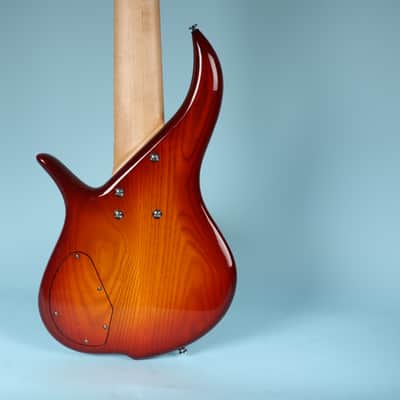 F Bass BN6 6 String Orange burst with Original Gig Bag Canadian