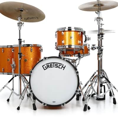 Gretsch Drums Broadkaster 5-piece Shell Pack with Snare Drum - Gold Sparkle Nitron image 2