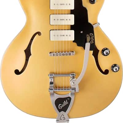 Guild Starfire I Jet 90 Semi-Hollow Electric Guitar, Rosewood Fingerboard, Satin Gold