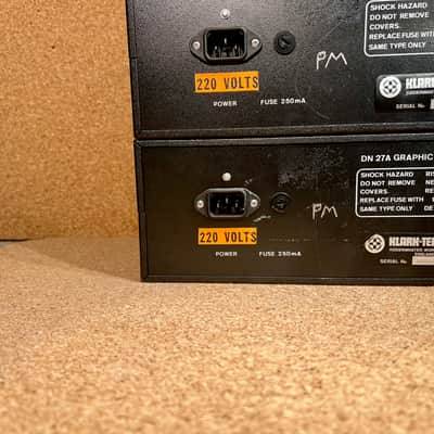 Klark Teknik DN27A Graphic Equaliser – 1970s – Matched PAIR consecutive serial num – RARE – Serviced – Warranty image 12