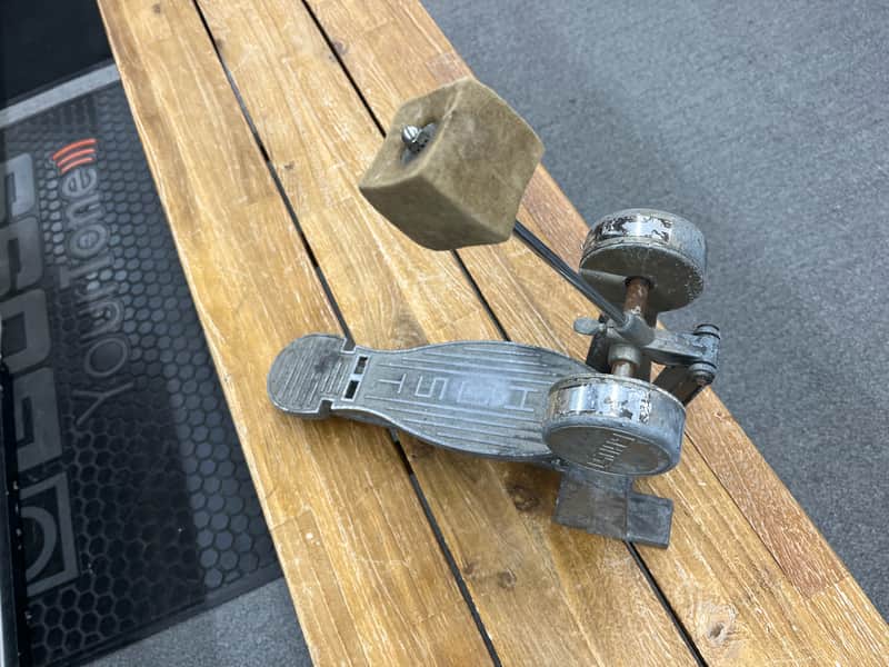 Ghost Coil Spring Action Single Kick Drum Pedal 1970's image 1