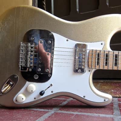 Pre-Order Waterslide Coodercaster Strat/Tele+Lollar 'Supro' Lap Steel, Mojo,Teisco Gold Foil Pickups image 19