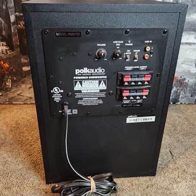 Polk Polk RM6750 subwoofer  8-inch powered 90s  - Black image 6