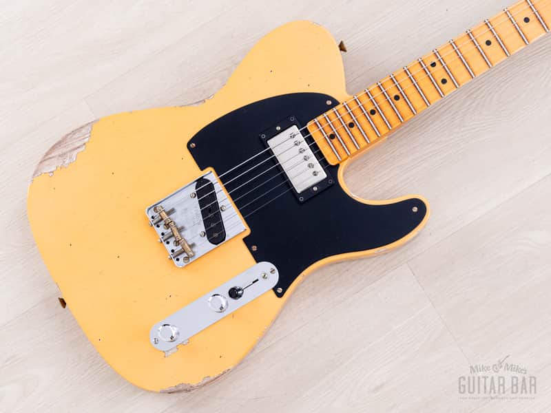 Fender Custom Shop Limited '51 Telecaster HS Blackguard Relic w/ Humbucker, Faded Butterscotch image 1