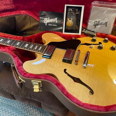 Gibson ES-335 Block 2020 - 2026 - Figured Antique Natural image 6