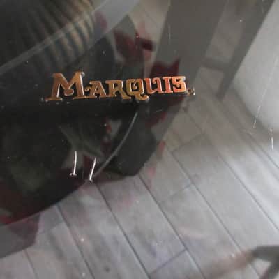 1960s Vintage Marquis Guitar Headstock Logo w Mounting Pins Japan Teisco Made image 3