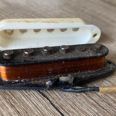 All original Fender Stratocaster Pickup Pre-Cbs March 64 1964 - Black image 2