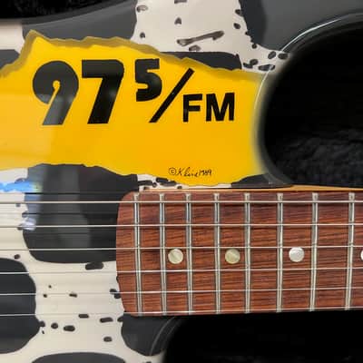 Kramer Baretta I 1989 Kline Graphic Vintage USA made w/OHSC and Paperwork.  Super fast neck amazing. image 3