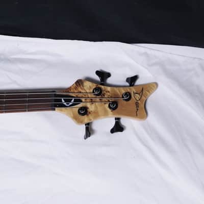DEAN Edge Select 4 Burled Poplar electric BASS guitar Satin natural NEW image 4