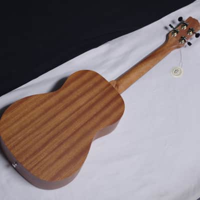 Luna Vintage Mahogany Baritone Ukulele NEW w/ Bag, Strap, Tuner - VMB image 5