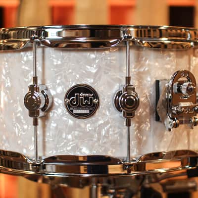 DW Performance White Marine Pearl Snare Drum - 6.5x14 image 2