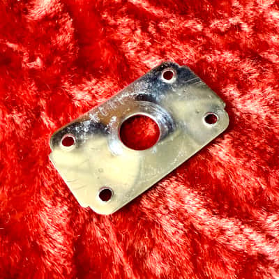 Hagstrom Swede serial jack plate 1970’s - Chrome original vintage sweden image 2